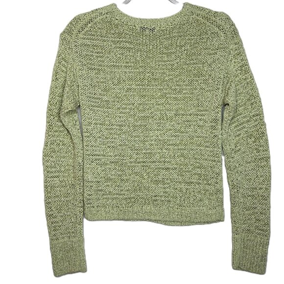 VINCE Sweater Women's XS Pale Lime Green Cable Knit‎ - Picture 6 of 14